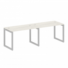 Metal System Quattro Рабочая станция на 2 места на О-образном м/к 50БО.СМ-2.2 Дуб Наварра/Металл Сер