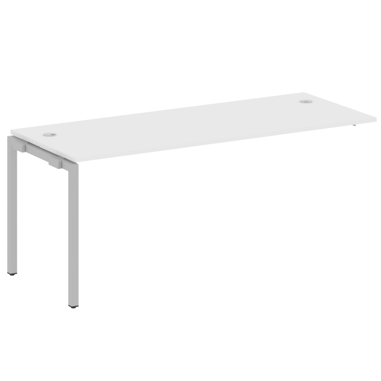 Metal System Quattro Проходной элемент рабочей станции на П-образном м/к 40БП.ПРС-СП-1.5 Белый/Метал