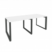 Onix Рабочая станция на О-образном м/к O.MO-RS-2.1.8 Белый Бриллиант/Металл Антрацит 1960*800*750