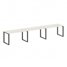 Metal System Рабочая станция на 3 места на О-образном м/к БО.СМ-3.3 Дуб Наварра/Металл Антрацит 4200