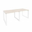 Onix Рабочая станция на О-образном м/к O.MO-RS-2.1.8 Денвер Светлый/Металл Белый 1960*800*750