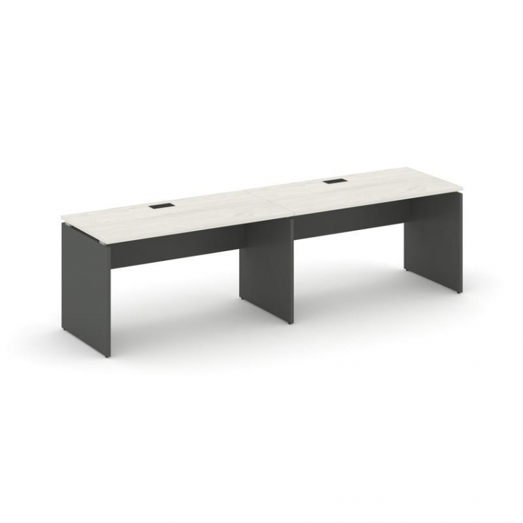 Style Project Рабочая станция 1 сторон. SN-D.ORS-001 Дуб Наварра/Антрацит/Черная Заглушка 1960*600*7