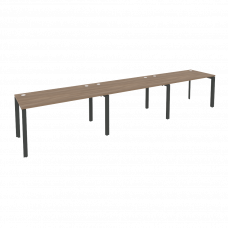 Onix Рабочая станция на П-образном м/к O.MP-RS-3.3.7 Дуб Аризона/Металл Антрацит 4140*720*750