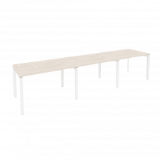 Onix Рабочая станция на П-образном м/к O.MP-RS-3.2.8 Денвер Светлый/Металл Белый 3540*800*750