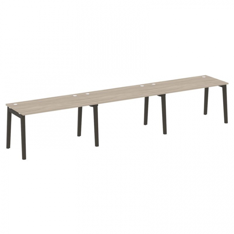 Onix Wood Рабочая станция OW.RS-3.3.7 Дуб Аттик/Дуб Темный/Металл Антрацит 4140*720*750