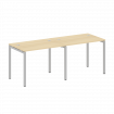 Metal System Quattro Рабочая станция на 2 места на П-образном м/к 40БП.СМ-2.1 Акация Лорка/Металл Се
