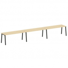 Metal System Рабочая станция на 3 места на А-образном м/к БА.СМ-3.5 Акация Лорка/Металл Антрацит 540