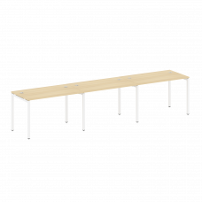 Metal System Quattro Рабочая станция на 3 места на П-образном м/к 40БП.СМ-3.2 Акация Лорка/Металл Бе