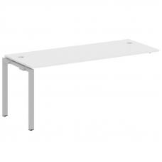 Metal System Проходной элемент рабочей станции на П-образном м/к БП.ПРС-СП-1.5 Белый/Металл Серый 18