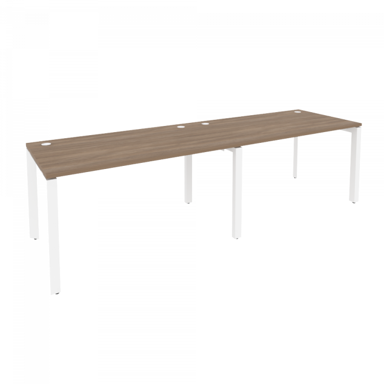 Onix Рабочая станция на П-образном м/к O.MP-RS-2.3.8 Дуб Аризона/Металл Белый 2760*800*750