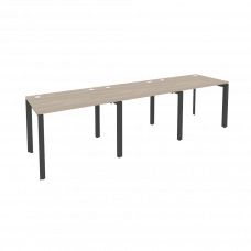 Onix Рабочая станция на П-образном м/к O.MP-RS-3.1.7 Дуб Аттик/Металл Антрацит 2940*720*750