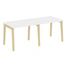 Onix Wood Рабочая станция OW.RS-2.1.8 Белый Бриллиант/Дуб Светлый/Металл Белый 1960*800*750