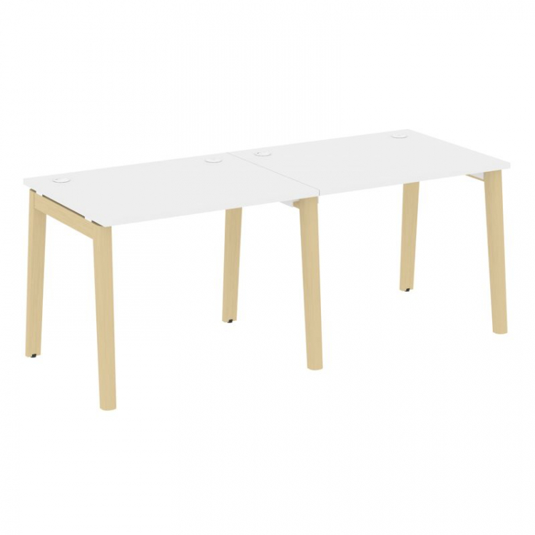 Onix Wood Рабочая станция OW.RS-2.1.8 Белый Бриллиант/Дуб Светлый/Металл Белый 1960*800*750