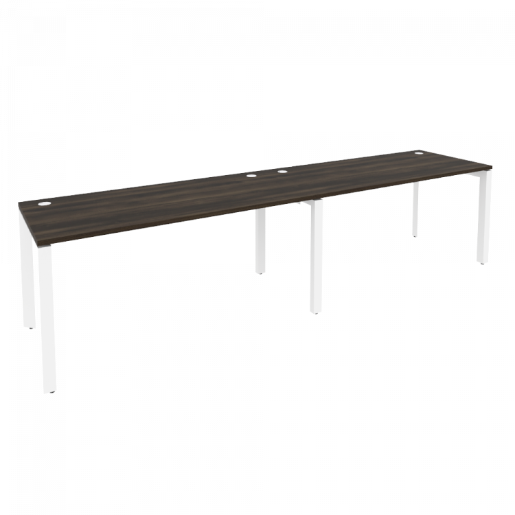 Onix Рабочая станция на П-образном м/к O.MP-RS-2.4.7 Дуб Мали/Металл Белый 3160*720*750