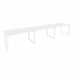 Onix Рабочая станция на О-образном м/к O.MO-RS-3.3.8 Белый Бриллиант/Металл Белый 4140*800*750