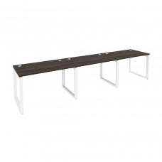 Onix Рабочая станция на О-образном м/к O.MO-RS-3.2.7 Дуб Мали/Металл Белый 3540*720*750
