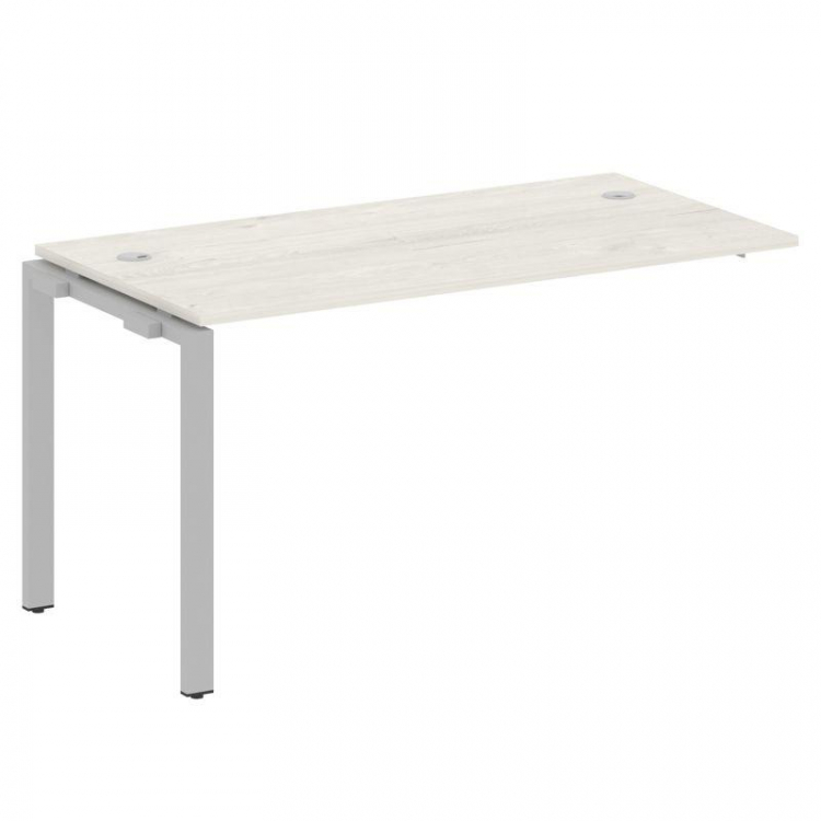 Metal System Проходной элемент рабочей станции на П-образном м/к БП.ПРС-СП-1.3 Дуб Наварра/Металл Се