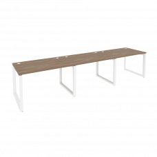 Onix Рабочая станция на О-образном м/к O.MO-RS-3.2.8 Дуб Аризона/Металл Белый 3540*800*750