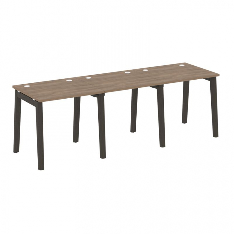 Onix Wood Рабочая станция OW.RS-3.0.7 Дуб Аризона/Дуб Темный/Металл Антрацит 2340*720*750