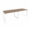 Onix Рабочая станция на О-образном м/к O.MO-RS-2.2.8 Дуб Аризона/Металл Белый 2360*800*750