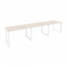 Onix Рабочая станция на О-образном м/к O.MO-RS-3.2.7 Денвер Светлый/Металл Белый 3540*720*750