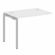 Metal System Quattro Проходной элемент рабочей станции на П-образном м/к 40БП.ПРС-СП-1.1 Белый/Метал