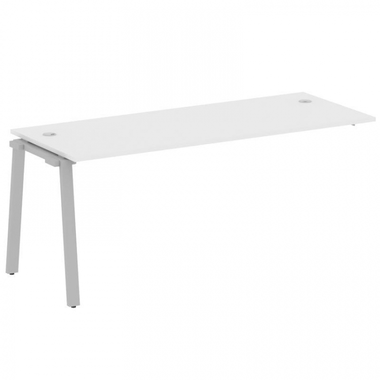 Metal System Проходной элемент рабочей станции на А-образном м/к БА.ПРС-СП-1.5 Белый/Металл Серый 18