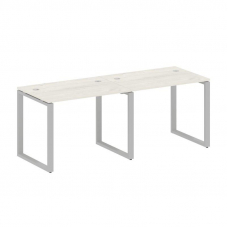 Metal System Рабочая станция на 2 места на О-образном м/к БО.СМ-2.1 Дуб Наварра/Металл Серый 2000*72