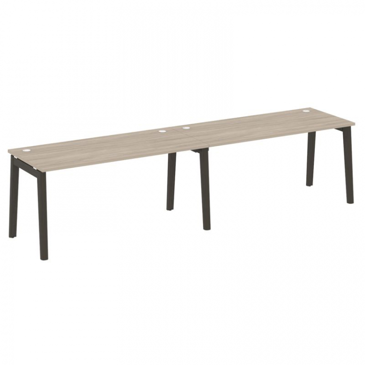 Onix Wood Рабочая станция OW.RS-2.4.7 Дуб Аттик/Дуб Темный/Металл Антрацит 3160*720*750