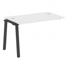 Metal System Проходной элемент рабочей станции на А-образном м/к БА.ПРС-СП-1.2 Белый/Металл Антрацит