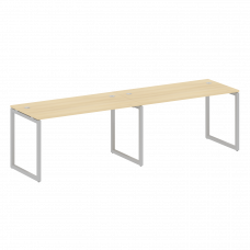 Metal System Quattro Рабочая станция на 2 места на О-образном м/к 40БО.СМ-2.3 Акация Лорка/Металл Се