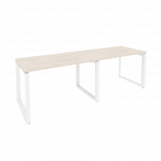 Onix Рабочая станция на О-образном м/к O.MO-RS-2.2.7 Денвер Светлый/Металл Белый 2360*720*750
