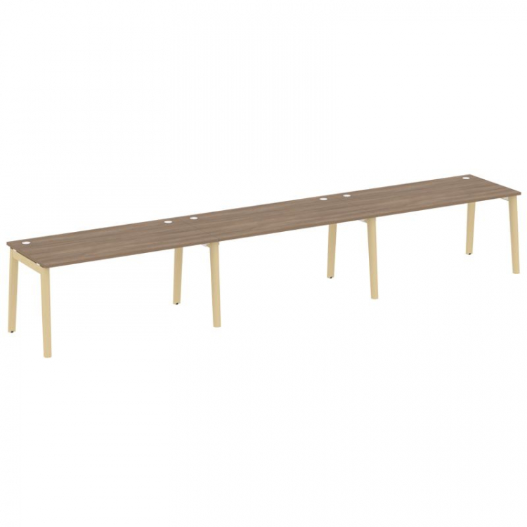 Onix Wood Рабочая станция OW.RS-3.4.8 Дуб Аризона/Дуб Светлый/Металл Белый 4740*800*750