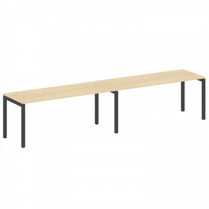 Metal System Quattro Рабочая станция на 2 места на П-образном м/к 50БП.СМ-2.5 Акация Лорка/Металл Ан