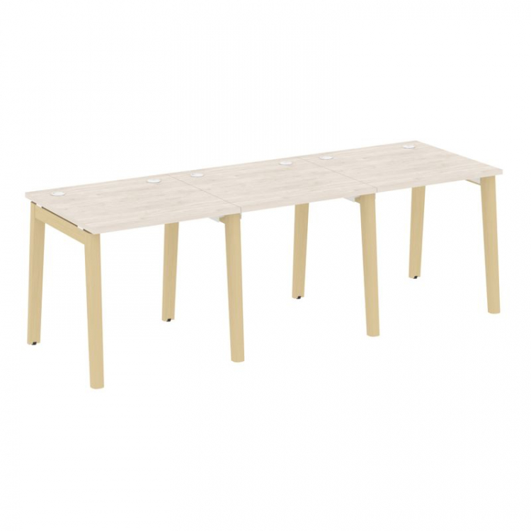 Onix Wood Рабочая станция OW.RS-3.0.8 Денвер Светлый/Дуб Светлый/Металл Белый 2340*800*750