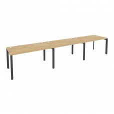 Onix Рабочая станция на П-образном м/к O.MP-RS-3.3.8 Тиквуд Светлый/Металл Антрацит 4140*800*750