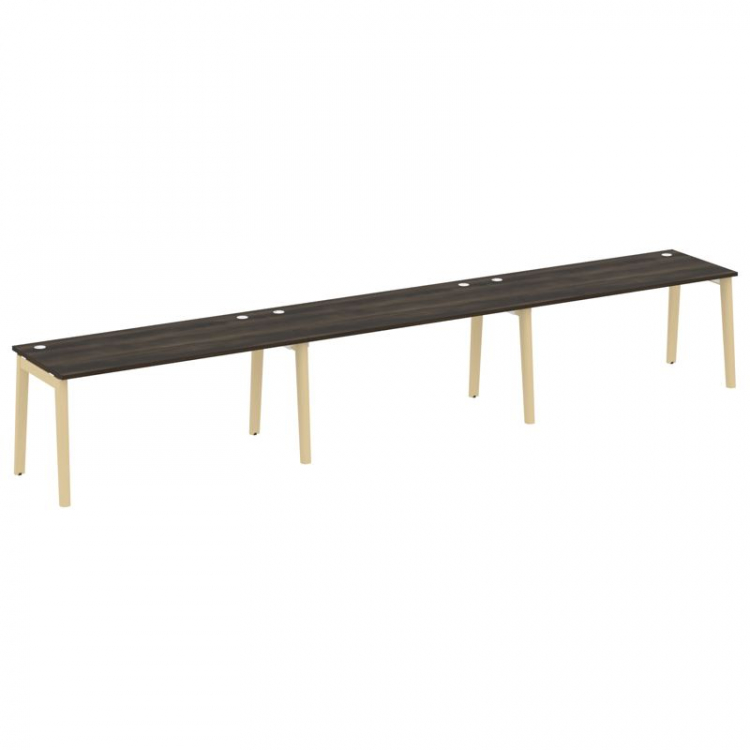 Onix Wood Рабочая станция OW.RS-3.4.8 Дуб Мали/Дуб Светлый/Металл Белый 4740*800*750