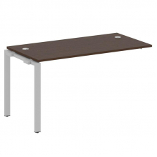 Metal System Проходной элемент рабочей станции на П-образном м/к БП.ПРС-СП-1.3 Венге Цаво/Металл Сер