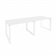 Onix Рабочая станция на О-образном м/к O.MO-RS-2.2.8 Белый Бриллиант/Металл Белый 2360*800*750
