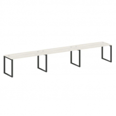 Metal System Рабочая станция на 3 места на О-образном м/к БО.СМ-3.4 Дуб Наварра/Металл Антрацит 4800