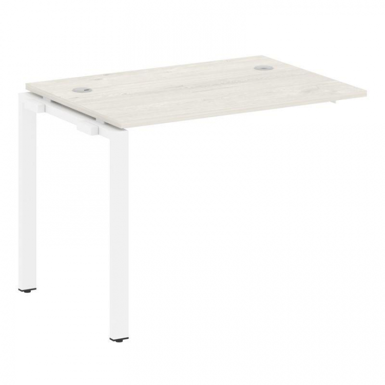 Metal System Проходной элемент рабочей станции на П-образном м/к БП.ПРС-СП-1.1 Дуб Наварра/Металл Бе