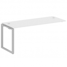 Metal System Проходной элемент рабочей станции на О-образном м/к БО.ПРС-СП-1.5 Белый/Металл Серый 18