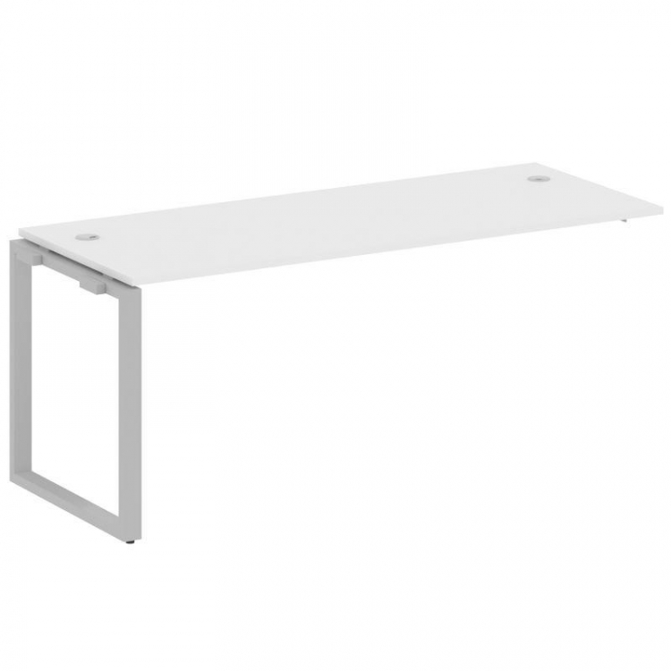 Metal System Проходной элемент рабочей станции на О-образном м/к БО.ПРС-СП-1.5 Белый/Металл Серый 18