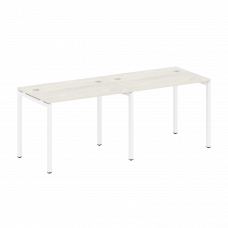 Metal System Quattro Рабочая станция на 2 места на П-образном м/к 40БП.СМ-2.1 Дуб Наварра/Металл Бел