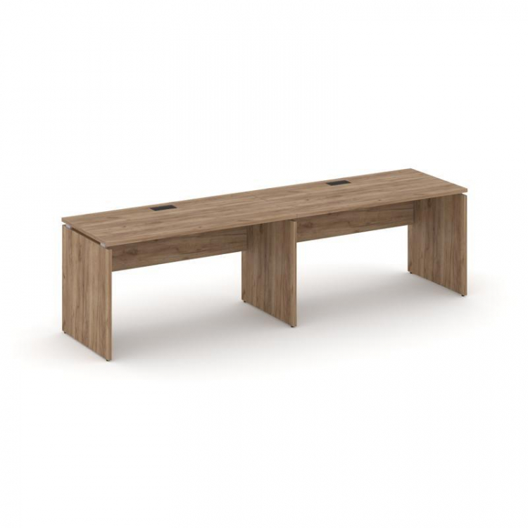 Style Project Рабочая станция 1 сторон. SN-D.ORS-003 Дуб Табак/Черная Заглушка 2760*600*750