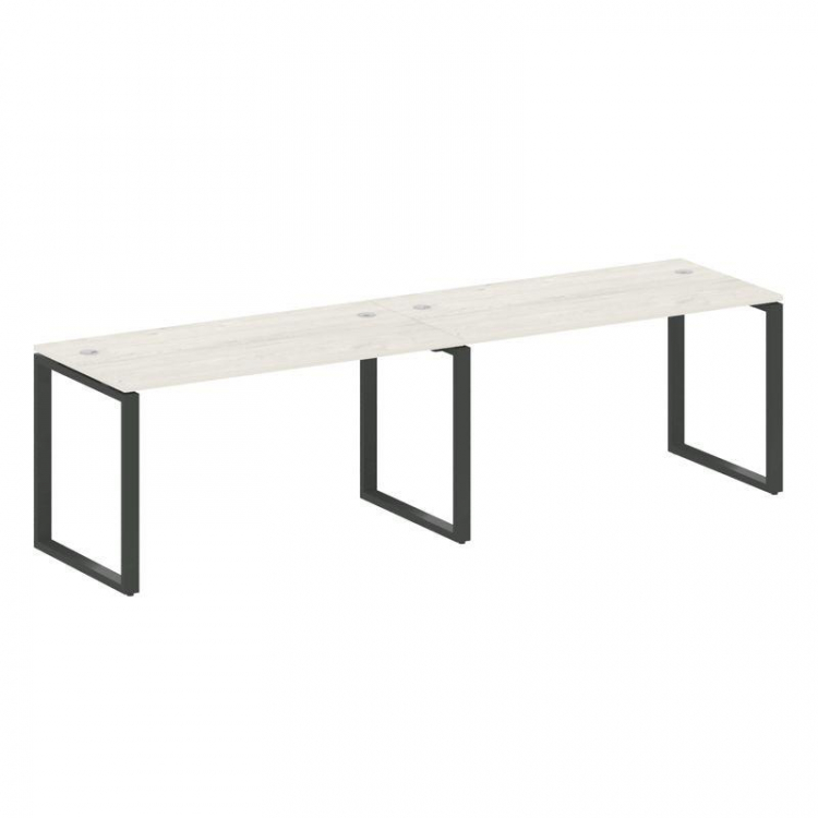 Metal System Рабочая станция на 2 места на О-образном м/к БО.СМ-2.3 Дуб Наварра/Металл Антрацит 2800