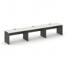 Style Project Рабочая станция 1 сторон. SN-D.ORS-053 Дуб Наварра/Антрацит/Черная Заглушка 4140*800*7