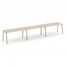 Estetica Рабочая станция 3 места ES.RS-3.4-VK Капучино/Металл Латте 4740*730*750