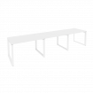 Onix Рабочая станция на О-образном м/к O.MO-RS-3.2.8 Белый Бриллиант/Металл Белый 3540*800*750