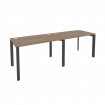 Onix Рабочая станция на П-образном м/к O.MP-RS-2.2.7 Дуб Аризона/Металл Антрацит 2360*720*750